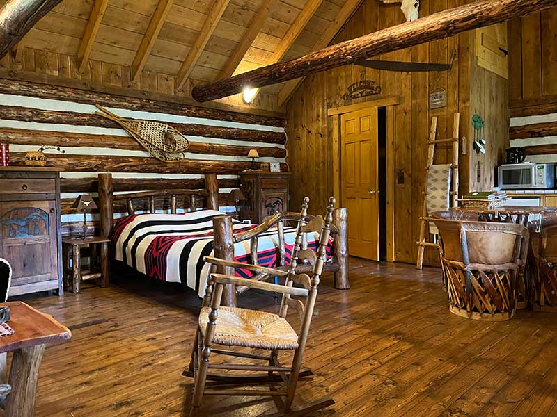 bed amerikaanse blokhut melody Ranch