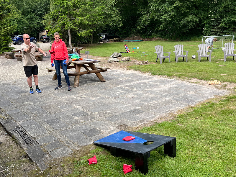 cornhole activiteit melody ranch